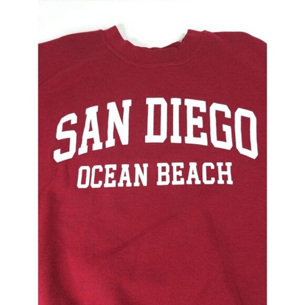 Vtg MV Sport‎ Red San Diego California Ocean Beach Sweater M Medium